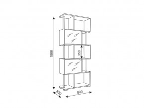 Стеллаж Style 4 Венге/Дуб млечный в Златоусте - zlatoust.mebel74.com | фото 3