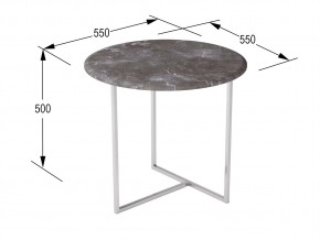 Стол журнальный Альбано серый мрамор в Златоусте - zlatoust.mebel74.com | фото 2