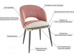 Стул Моли велюр синий в Златоусте - zlatoust.mebel74.com | фото 2