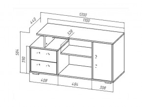 ТВ тумба Лацио дуб крафт/белый в Златоусте - zlatoust.mebel74.com | фото 2