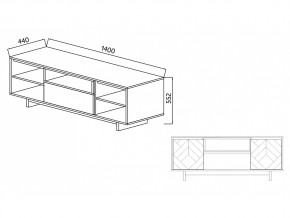 Тумба для ТВА Moderno-1400 Ф2 в Златоусте - zlatoust.mebel74.com | фото 4