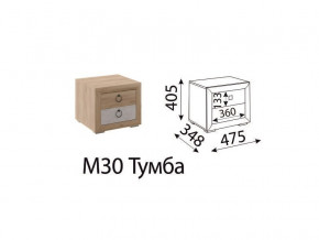 Тумба прикроватная Глэдис М30 Дуб золото в Златоусте - zlatoust.mebel74.com | фото 2