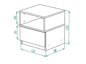 Тумба прикроватная Грация в Златоусте - zlatoust.mebel74.com | фото 2