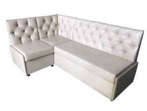 Угловой диван Призма со стяжками белый со спальным местом в Златоусте - zlatoust.mebel74.com | фото 1