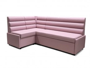 Угловой диван Призма Валики со спальным местом розовый в Златоусте - zlatoust.mebel74.com | фото