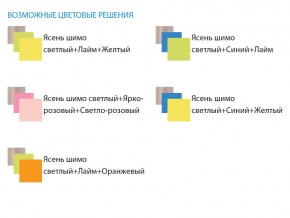 Уголок школьника Юниор 4.1 лайм/оранжевый в Златоусте - zlatoust.mebel74.com | фото 3