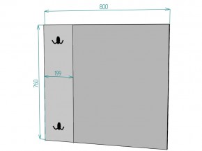 Зеркало Лофт Z10 ширина 800 в Златоусте - zlatoust.mebel74.com | фото 2